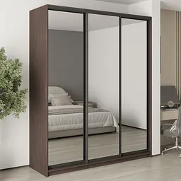 Шафа-купе тридверна MebelStar Стандарт BG 3 Дзеркала 200x60x240 см Дуб рістрето (MBS-8840)