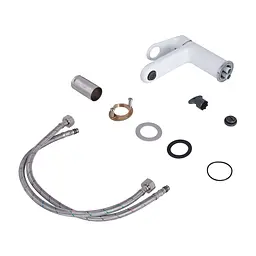 Змішувач для раковини Qtap Jay QTJAY270CRW45551 Chrome/White - мініатюра 4