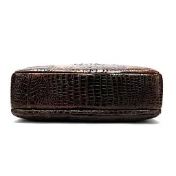 Сумка для ноутбука з тисненням під рептилію 14719 Vintage коричнева - мініатюра 2