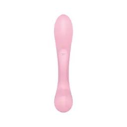 Двосторонній вібратор-кролик Satisfyer Triple Oh Pink, 3 мотори, руків’я-масажер - мініатюра 4