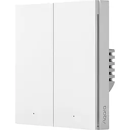 Вимикач бездротовий Aqara Wireless Remote Switch H1 Double Rocker (2 клавіші) євро глобальний WRS-R02 / AR009GLW02 білий