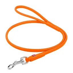Повідець для собак шкіряний Waudog Glamour круглий XS Д 8 мм Дл 122 см (4820152561565)