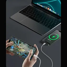 Повербанк MagSafe Power Bank Q9 бездротовий з бездротовою зарядкою для iPhone 10000 mAh 20W Green - мініатюра 5