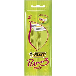 Бритва Bic Pure 3 Lady 2 шт. (3086123221642) - мініатюра 1