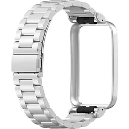 Ремінець-бампер DK для Xiaomi Mi Band 7 Pro Fitlink Steel Watch Band (silver)