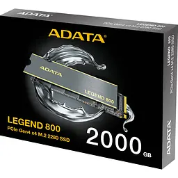 SSD накопичувач Adata LEGEND 800 2 TB [ALEG-800-2000GCS] [108149] - мініатюра 7