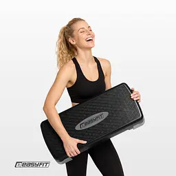 Степ-платформа EasyFit Step-B 2-ступінчаста чорно-сіра - мініатюра 11