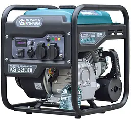 Генератор інверторний KonnerSohnen KS 3300i, 230В, 3.3кВт, ручний запуск, 25.5кг / 3000 Вт / Бензин (KS3300I) - мініатюра 3