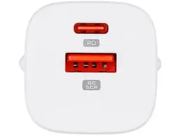 Мережевий зарядний пристрій Glasscove TC-099BPQ33 Type-C 33 W 3 A White - мініатюра 4