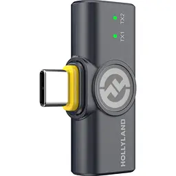 Мікрофонна радіосистема Hollyland Lark M2 Duo with USB-C RX Black [156012] - мініатюра 3