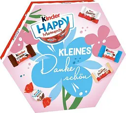 Цукерки Ferrero Kinder Happy Moments Mini Mix Schokolade Весніна колекція квіти №2 161 г