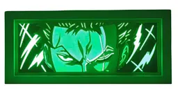 Світильник нічник 3D Ван Піс Ророноа Зоро One Piece Roronoa Zoro 20 см NL3D OP RZ 02