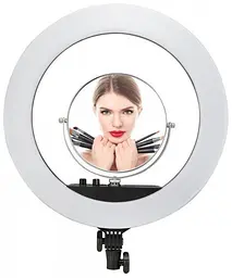 Професійне селфі-кільце LED лампа No Brand RL-18 II 55W USB WiFi Bluetooth 45см із дзеркалом та пультом (1892278394) - мініатюра 2