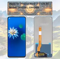 Екран дисплея H&LYCYJ для Oneplus Nord CE 2 Lite 5G CPH2381 CPH2409 РК-екран для заміни в зборі з комплектом - мініатюра 2
