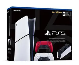 Ігрова консоль Sony PlayStation 5 Slim Digital Edition + DualSense Volcanic Red + Charging Station - мініатюра 6
