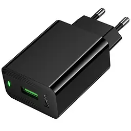 МЗП Hoco CS92A Leader 18W+QC3.0 (1USB-A) Black - мініатюра 3