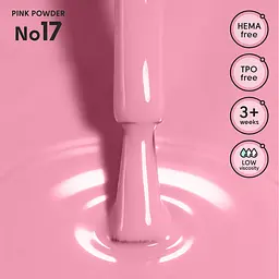 Гель-лак для нігтів 17 Pink Powder Shelly 12 мл - мініатюра 2