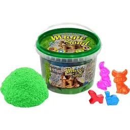 Кінетичний пісок Strateg Magic Sand зеленого кольору 500 г (371-5)