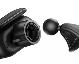 Автомобільний тримач холдер Baseus Steel Cannon pro Solar Electric Car Mount SUGP010001 Black - мініатюра 6