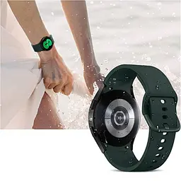 Ремінець силіконовий BeWatch Samsung Galaxy Watch 4/5/Pro SoftTouch Зелений (0139306) - мініатюра 5