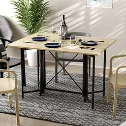 Стіл-книга трансформер Спайдер Ferrum-decor 750x1150x880 Чорний метал ДСП Дуб Сонома 16 мм (FRD-105091)