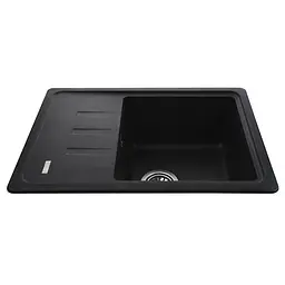 Гранітна мийка Globus Lux Mono графіт 620x435мм-А0001 000022399, Графит - мініатюра 5