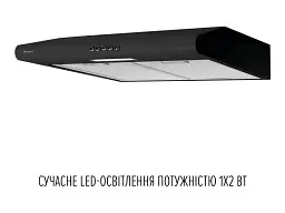 Витяжка Perfelli CLIO 6DM NERO - мініатюра 3