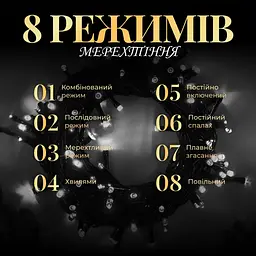 Гірлянда-нитка GarlandoPro 161 LED довжина 14 м, білий (M300LEDW) - мініатюра 3