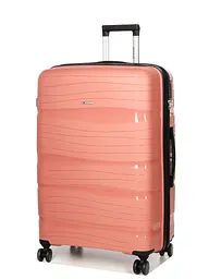 Валіза велика L поліпропілен Worldline Airtex 283 74,5×49×32см 120л Рожеве золото