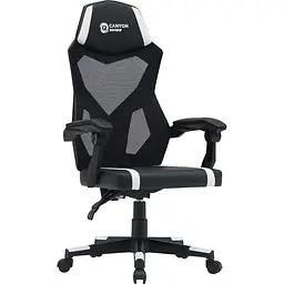 Ігрове крісло Canyon Flow MCH01 Mesh Black White (CNE-MCH01W)