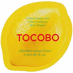 Тонік для обличчя Tocobo AHA BHA Lemon Toner 2 мл (TOC017S)