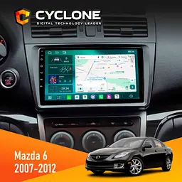 Штатна магнітола Mazda 6 GH 2007-2012 Cyclone C9-013 4x64 DSP 4G Cyclone (НФ-00007329)