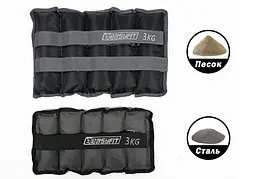 Обтяжувачі для ніг та рук з металом EasyFit Metal 3 кг (пара) - мініатюра 4