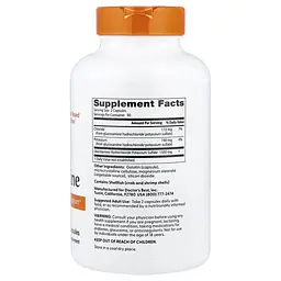 Глюкозамін і хондроїтін Glucosamine 180 капсул Doctor's Best vit0006121 - мініатюра 2