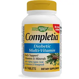 Вітаміни та мінерали Completia Diabetic, 90 таблеток Nature's Way fit0017127