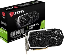 Відеокарта MSI GTX 1660 6Gb Armor OC (GeForce GTX 1660 ARMOR 6G OC) (GDDR6, 192 bit, PCI-E v3.0) Б/в