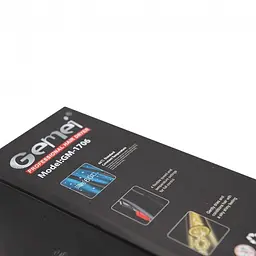 Фен для волосся чорний з двома режимами Gemei GM-1706 1500w - мініатюра 5
