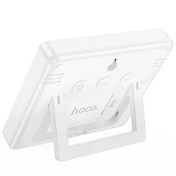Електронний термогігрометр + годинник Hoco HX41 5in1 Indoor White - мініатюра 3