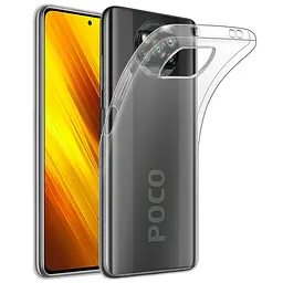 Чохол Silicone Case WS Xiaomi Poco X3 / X3 NFC / X3 Pro Прозорий