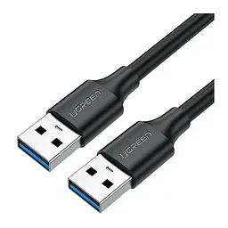 Кабель Ugreen USB 3.0 type A to USB 3.0 type A 1M Black (US128)