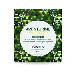 Пробник массажного масла Exsens Anti-Stress Aventurine Avocado, 3 мл (авокадо)