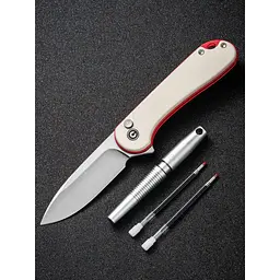 Комплект (ніж cкладний, ручка) Civivi StellarQuill Pen & Button Lock Elementum II Knife Combo Gift Pack - мініатюра 5