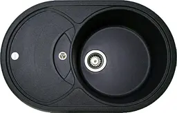 Кухонна мийка Adamant Shell 770x495x200 чорний 147223, Чорний