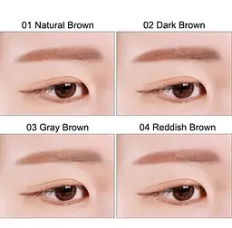 Олівець для брів Tony Moly The Shocking Vegan Brow Easy Flat Dark Brown тон 02, 0.5 г - мініатюра 4