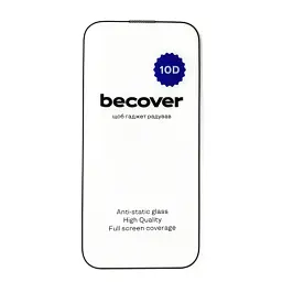 Скло захисне BeCover Apple iPhone 14 Pro Max 10D Black (711328) - мініатюра 3