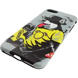 Чохол-накладка PUZOO TPU Glossy Surface IMD Hip Hop iPhone 7/8/SE 2020 RAP Alaskan Grey - мініатюра 4