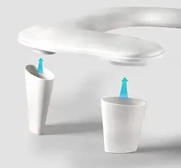 Підлокітник для манікюру Arm Rest Pillow U1 Ергономічна підставка під руку 45х30х15,8 см Білий - мініатюра 3