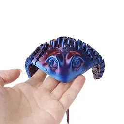 Іграшка антистрес 3D друкований рухомий скат з PLA 14.5 см Фіолетовий (6901560892521) - мініатюра 5