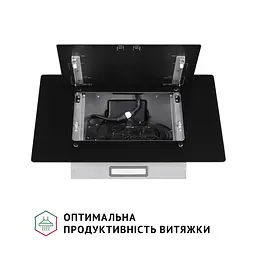 Витяжка декоративна похила PERFELLI DN 6142 BL LED - мініатюра 7
