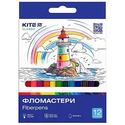 Фломастери Kite K-447 12 кольорів (4063276207067)(SC)